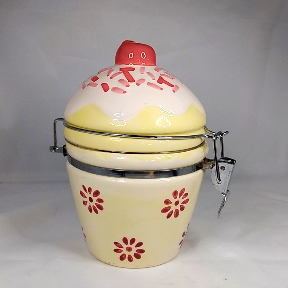 Ceramic Cupcake Canister